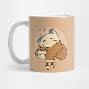 The Winter Kittens | Brown Mug